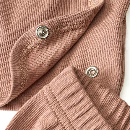 Set Pro Climate mit Wickelshirt & Hose mit Mitwachsfunktion, braun, Gr. 62 ALANA