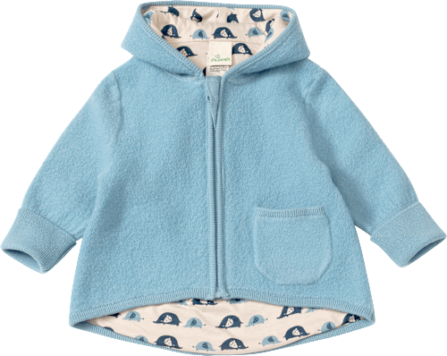Jacke mit Wolle & Mitwachsfunktion, blau, Gr. 74/80 ALANA