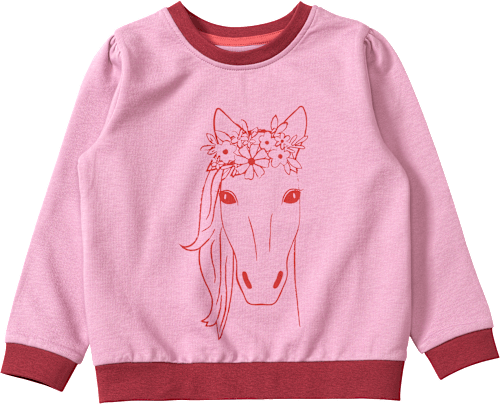 Sweatshirt mit Pferde-Motiv, rosa, Gr. 98 ALANA