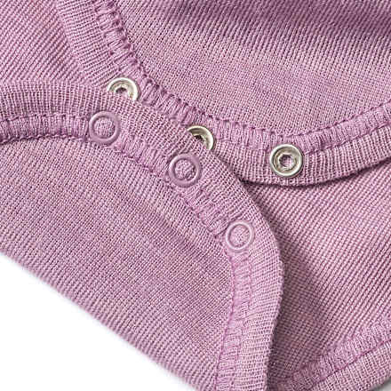 Body Langarm aus Bio-Wolle & Seide, lila, Gr. 98/104 ALANA