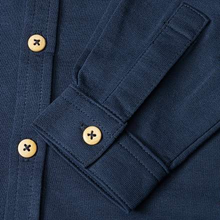 Hemd aus Sweat-Stoff mit Patch, blau, Gr. 104 ALANA