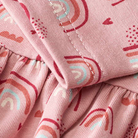 Kleid Pro Climate mit Regenbogen-Muster, rosa, Gr. 110 ALANA