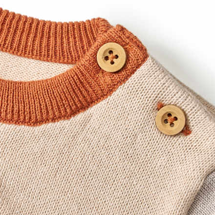 Pullover mit Pinguin-Motiv, beige & grau, Gr. 86 ALANA