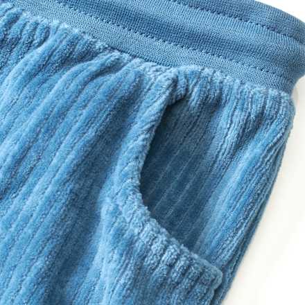 Jogginghose aus Velours & mit Ripp-Struktur, blau, Gr. 86 ALANA