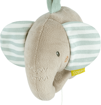 Spieluhr Elefant, blau & grau fehn