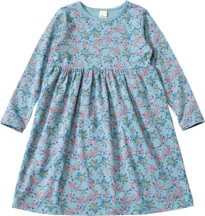 Kleid Pro Climate mit Blumen-Muster, blau, Gr. 110 ALANA