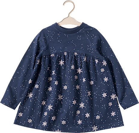 Tunika mit Schneeflocken-Muster, blau, Gr. 98 ALANA