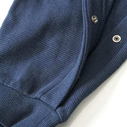Latzhose mit Fuchs-Stickerei, blau, Gr. 80 ALANA