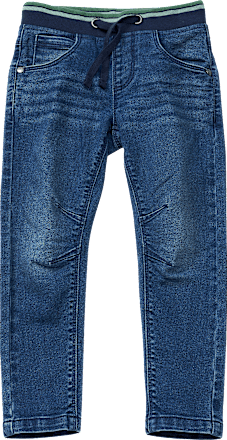 Jeans mit Rippbund & schmalem Schnitt, blau, Gr. 122 ALANA