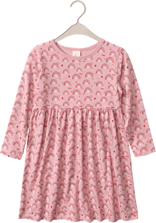 Kleid Pro Climate mit Regenbogen-Muster, rosa, Gr. 92 ALANA
