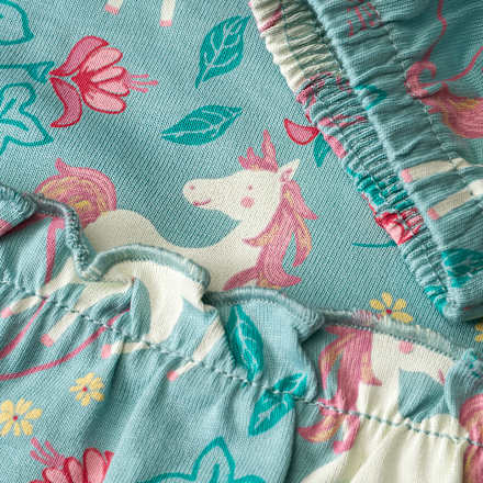 Tunika mit Einhorn-Muster, türkis & rosa, Gr. 98 ALANA