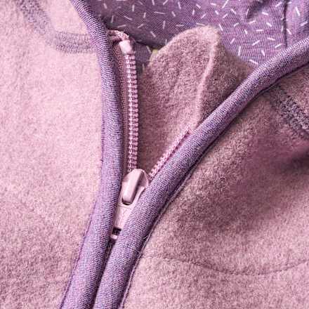 Walkjacke aus Bio-Wolle, flieder & lila, Gr. 86/92 ALANA