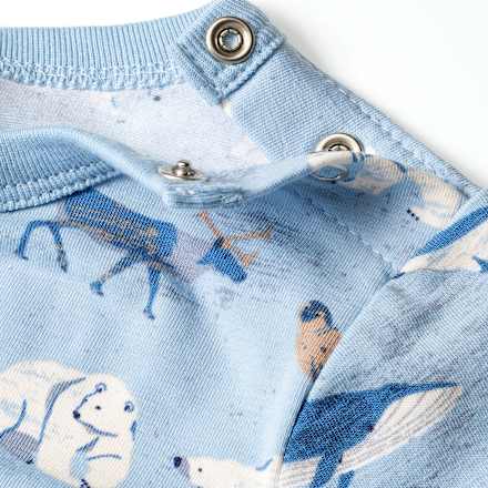 Langarmshirt Pro Climate mit Eisbären-Muster, blau, Gr. 80 ALANA