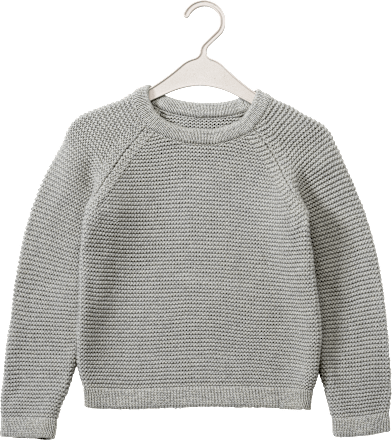 Pullover aus Strick, grau, Gr. 116 ALANA
