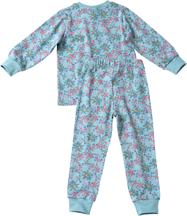 Schlafanzug Pro Climate mit Blumen-Muster, blau, Gr. 92 ALANA