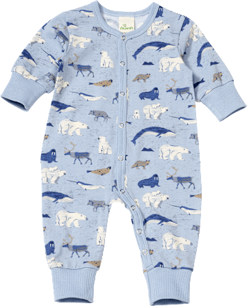 Schlafanzug Pro Climate mit Eisbär-Muster, blau, Gr. 50/56 ALANA