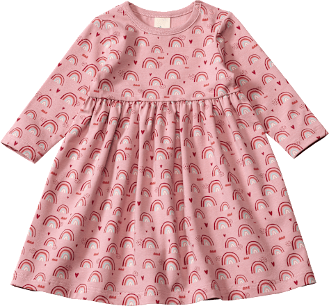 Kleid Pro Climate mit Regenbogen-Muster, rosa, Gr. 74 ALANA