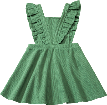 Kleid mit Waffel-Struktur, grün, Gr. 104 ALANA