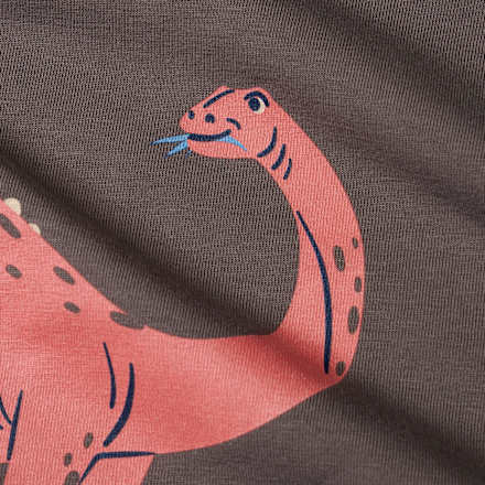 Langarmshirt Pro Climate mit Dino-Motiv, grau, Gr. 128 ALANA