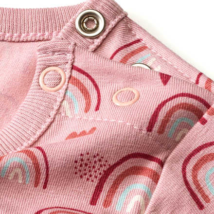 Langarmshirt Pro Climate mit Regenbogen-Muster, rosa, Gr. 86 ALANA