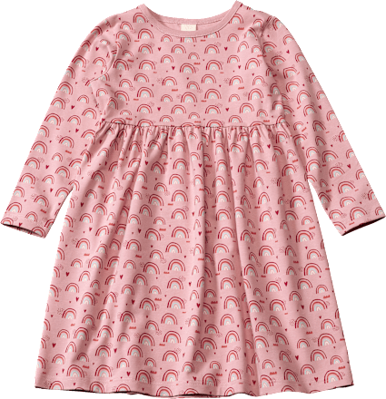 Kleid Pro Climate mit Regenbogen-Muster, rosa, Gr. 92 ALANA