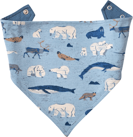 Halstuch Pro Climate mit Tier-Muster, blau ALANA