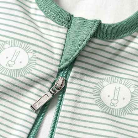 Schlafsack 1 TOG mit Löwen-Muster, grün, 90 cm ALANA