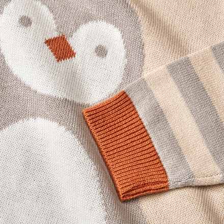 Pullover mit Pinguin-Motiv, beige & grau, Gr. 86 ALANA