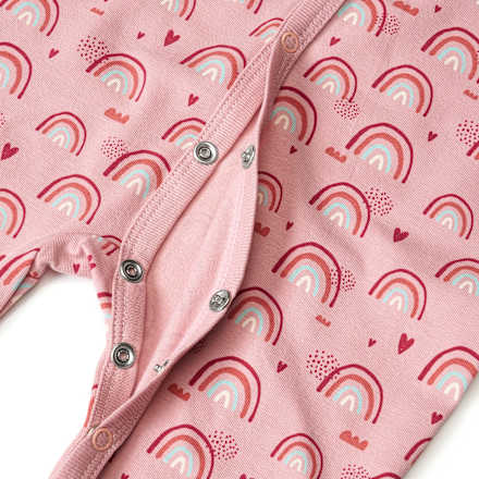 Schlafanzug Pro Climate mit Regenbogen-Muster, rosa, Gr. 62/68 ALANA