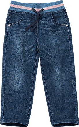 Jeans mit geradem Schnitt & Rippbund, blau, Gr. 98 ALANA