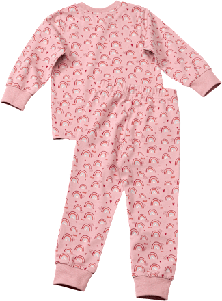 Schlafanzug Pro Climate mit Regenbogen-Muster, rosa, Gr. 110/116 ALANA