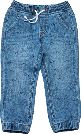 Jeans mit Auto-Muster & weitem Schnitt, blau, Gr. 92 ALANA
