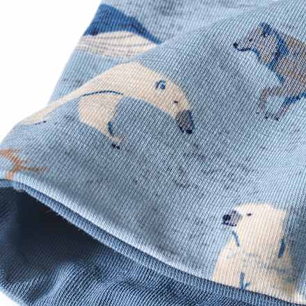 Loop Schal Pro Climate mit Tier-Muster, blau ALANA