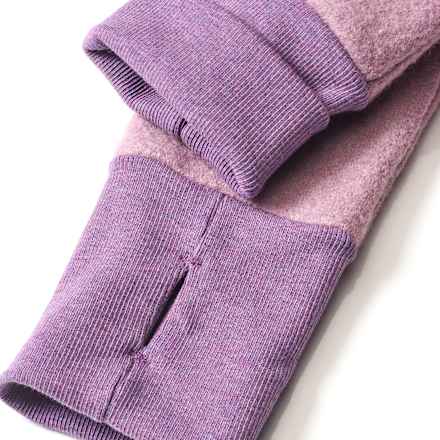 Walkjacke aus Bio-Wolle, flieder & lila, Gr. 86/92 ALANA