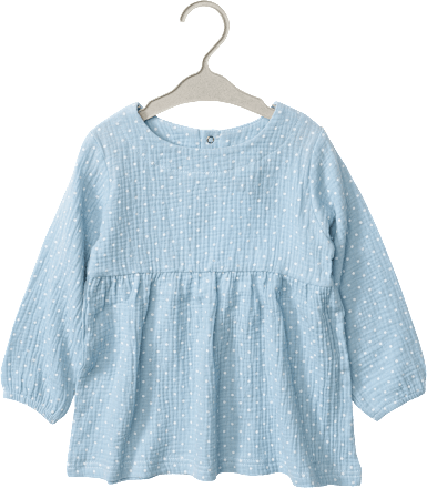 Tunika aus Musselin, blau, Gr. 104 ALANA