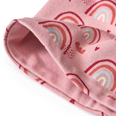 Loop Schal Pro Climate mit Regenbogen-Muster, rosa ALANA