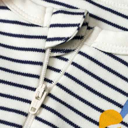 Schlafanzug mit Bagger-Applikation, blau, Gr. 50/56 ALANA