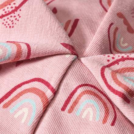 Mütze Pro Climate mit Regenbogen-Muster, rosa, Gr. 48/49 ALANA