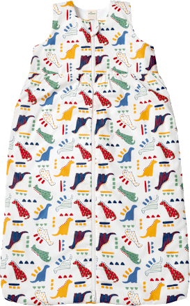 Schlafsack 2 TOG mit Dino-Muster, bunt, 90 cm ALANA