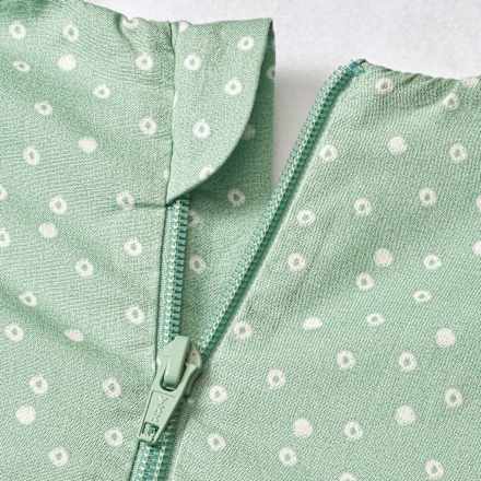 Schlafsack 2 TOG mit Punkten, grün, 130 cm ALANA