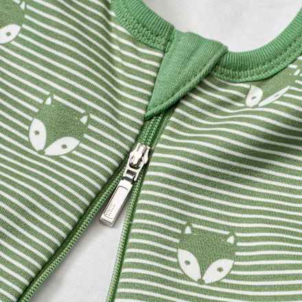 Schlafsack 2 TOG mit Fuchs-Muster, grün, 70 cm ALANA