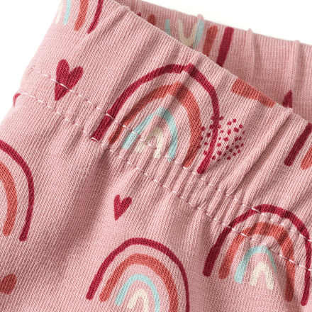 Leggings Pro Climate mit Regenbogen-Muster, rosa, Gr. 74 ALANA