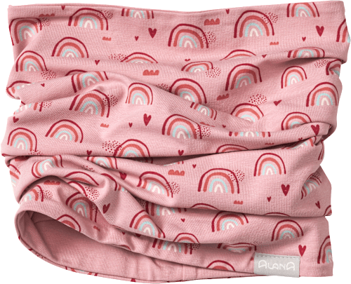 Loop Schal Pro Climate mit Regenbogen-Muster, rosa ALANA