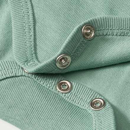 Body Langarm, grün, Gr. 74/80 ALANA