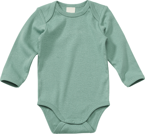 Body Langarm, grün, Gr. 62/68 ALANA