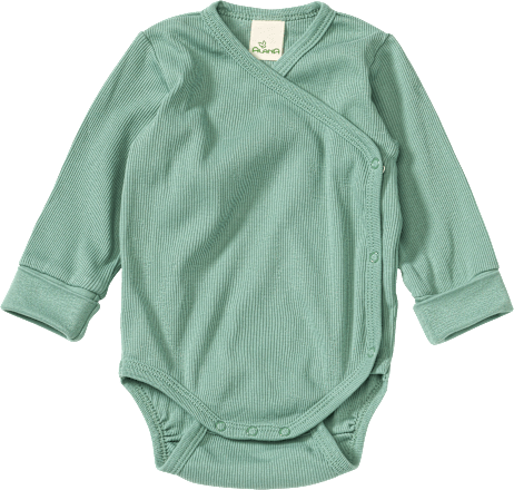 Wickelbody mit Mitwachsfunktion, grün, Gr. 62/68 ALANA