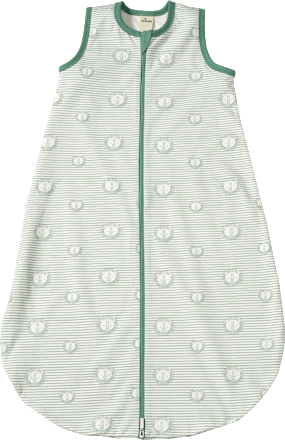 Schlafsack 1 TOG mit Löwen-Muster, grün, 90 cm ALANA