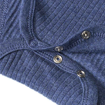 Langarmbody mit Ripp-Struktur, blau, Gr. 74/80 ALANA