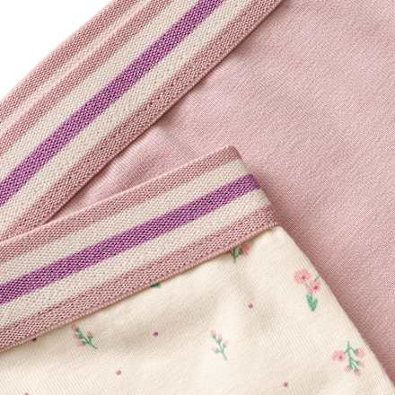 Slips mit Blümchen-Muster, beige + lila, Gr. 110/116 ALANA