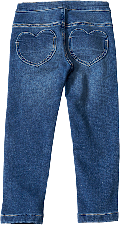 Thermo-Jeans mit Herz-Tasche, blau, Gr. 92 ALANA